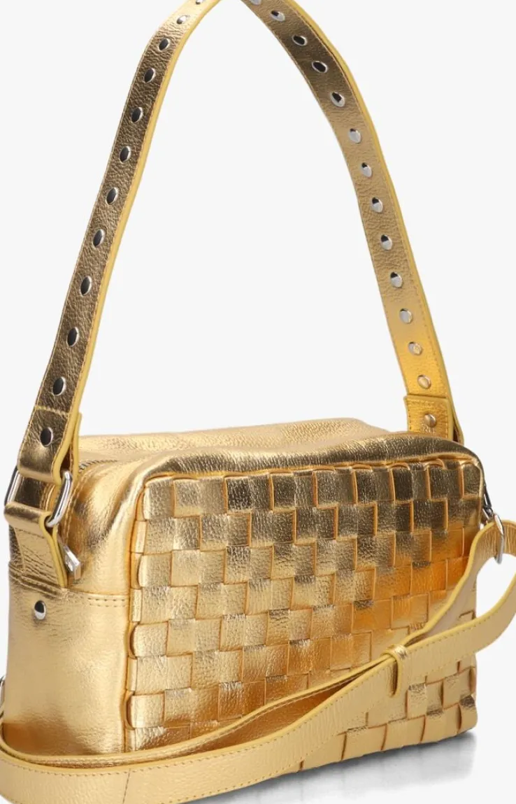 gouden núnoo schoudertas vilda metallic