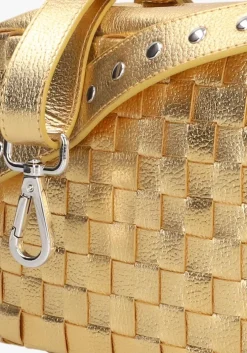 gouden núnoo schoudertas vilda metallic