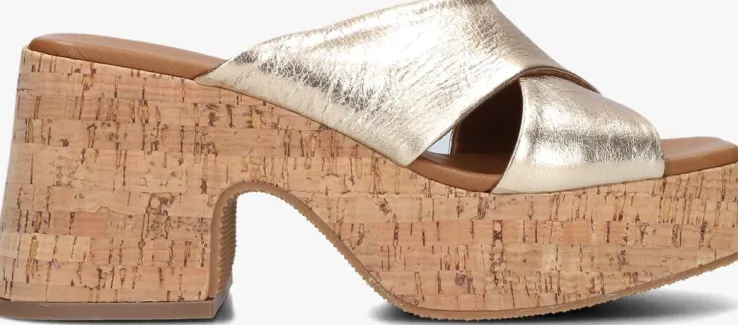 gouden notre-v muiltjes 989001