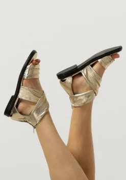 gouden notre-v platte sandalen 1gamba102