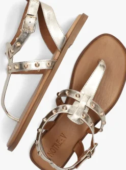 gouden notre-v sandalen 981021