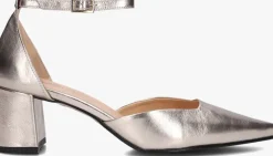 gouden notre-v sandalen met hak 35514