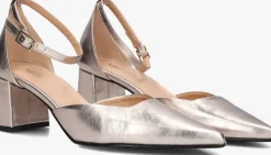 gouden notre-v sandalen met hak 35514