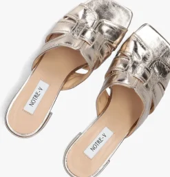 gouden notre-v sandalen met hak 42252/g