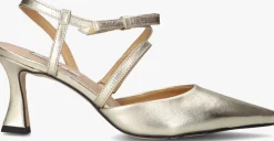 gouden notre-v sandalen met hak 2722