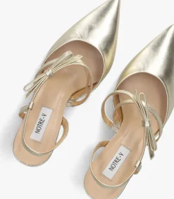 gouden notre-v sandalen met hak 2722