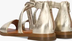 gouden omoda platte sandalen m05062