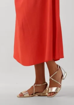 gouden omoda platte sandalen karly06