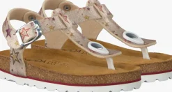 gouden omoda platte sandalen 1680