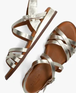 gouden red-rag sandalen 79542 tiny wedge