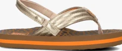 gouden reef platte sandalen little ahi
