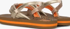 gouden reef platte sandalen little ahi