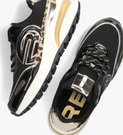 gouden replay lage sneakers athena jr