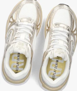 gouden replay lage sneakers christal jr 2