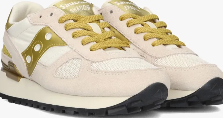 gouden saucony lage sneakers shadow original