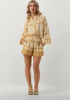 gouden scarlett poppies korte broek pam