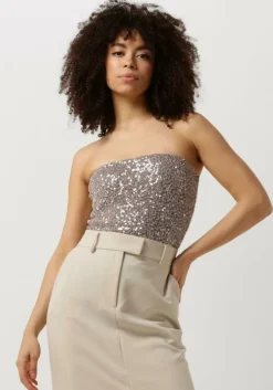 gouden second female top dazzling tube top