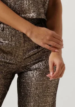 gouden selected femme pantalon slfviolet-ria mw cropped pant