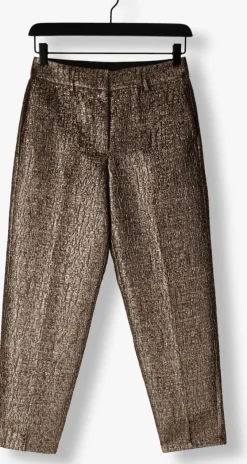 gouden selected femme pantalon slfviolet-ria mw cropped pant