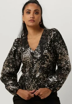 gouden selected femme top slfpaula golden leo ls top