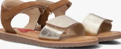 gouden shoesme platte sandalen ca25s041