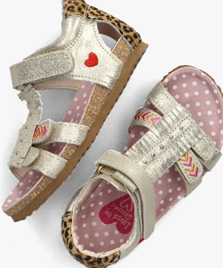 gouden shoesme sandalen bi21s092