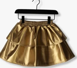 gouden sproet & sprout minirok gold skirt