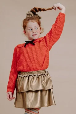 gouden sproet & sprout minirok gold skirt