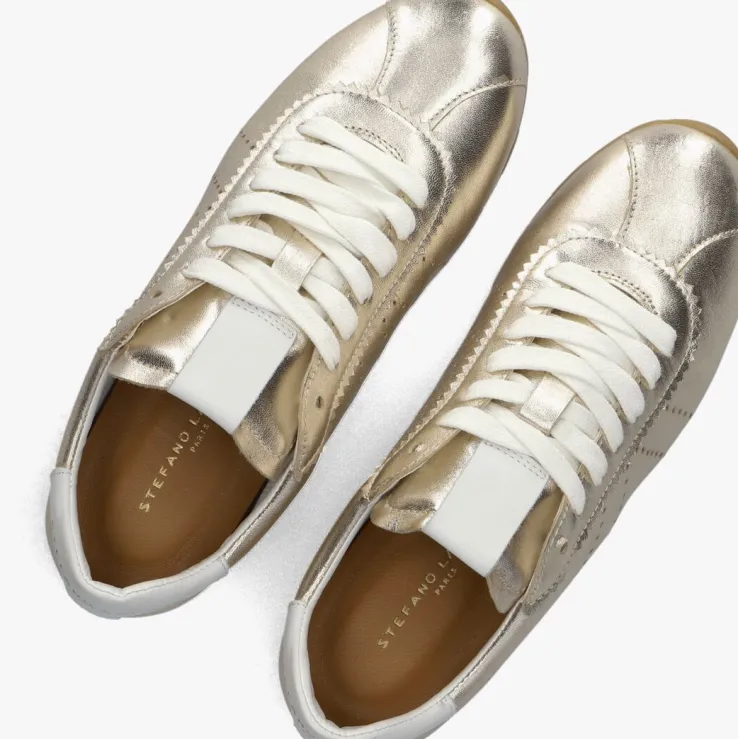 gouden stefano lauran lage sneakers 1slick100