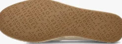 gouden tommy hilfiger espadrilles th logo metallic leather