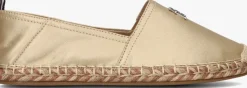 gouden tommy hilfiger espadrilles th flat