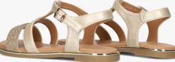 gouden tommy hilfiger platte sandalen 33781