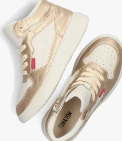 gouden ton & ton hoge sneakers selma