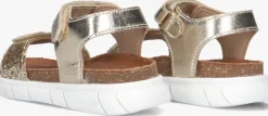 gouden ton & ton platte sandalen ulla