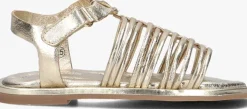 gouden ton & ton platte sandalen tora