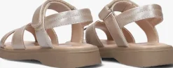 gouden ton & ton platte sandalen silya