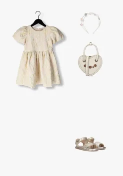 gouden ton & ton platte sandalen stina