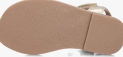 gouden ton & ton platte sandalen stina
