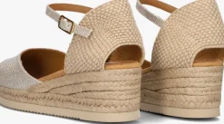 gouden unisa espadrilles cisca