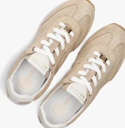 gouden unisa lage sneakers dara