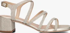 gouden unisa sandalen met hak kalix