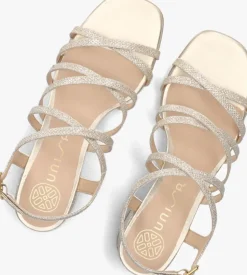 gouden unisa sandalen met hak kalix
