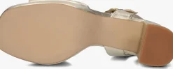 gouden unisa sandalen met hak ney