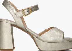 gouden unisa sandalen met hak odran