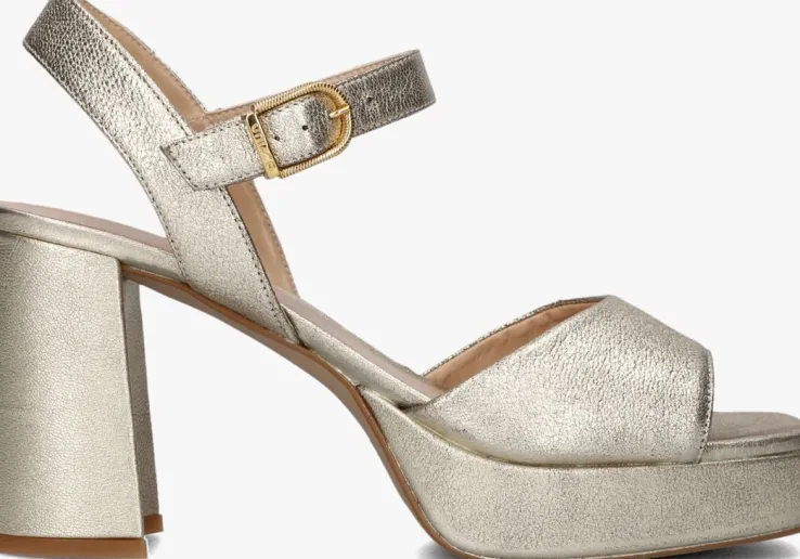 gouden unisa sandalen met hak odran