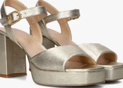 gouden unisa sandalen met hak odran