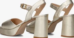 gouden unisa sandalen met hak odran