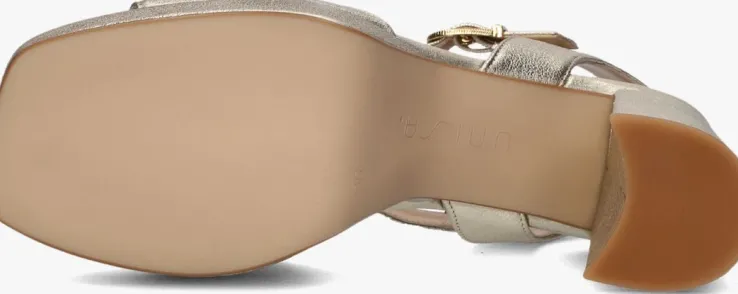 gouden unisa sandalen met hak odran