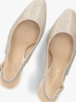 gouden unisa slingbacks winna