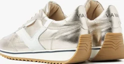 gouden via vai lage sneakers mikki ruby